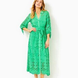 Lilly Pulitzer Amrita Eyelet Midi Dress